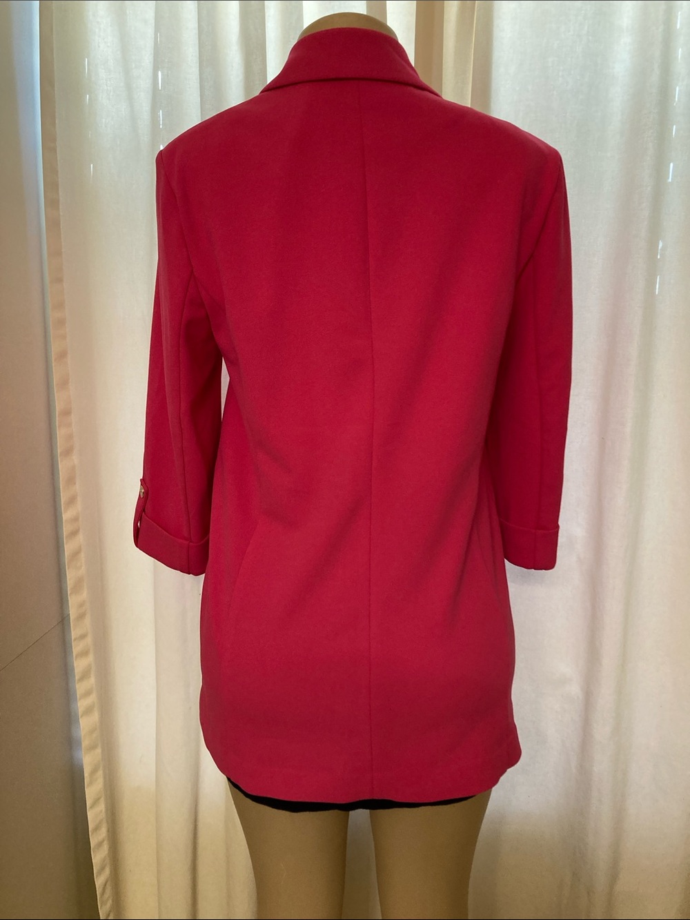 Anne Klein Hot Pink Open-Front Blazer - Picture 5 of 7